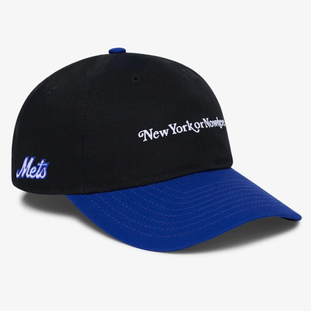 New York or Nowhere Mets collaboration 9TWENTY baseball cap in Black